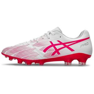 Футболка Asics DS Light X-FLY Pro 2 AG с резиновыми короткими шипами, амортизирующая износостойкая футбольная обувь для мужчин розово-белая