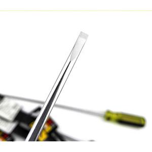 STANLEY Отвертка шлицевая Stanley с трехцветной ручкой 5,5х100мм 65-098-14 1 комплект (всего 5 шт.)