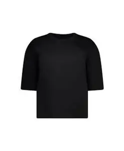 Повседневная хлопковая футболка Max Mara, черный