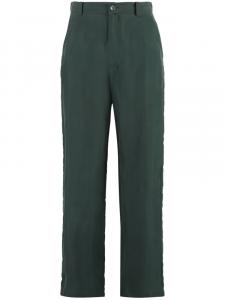 P.A.R.O.S.H. шелковые брюки прямого кроя, зеленый