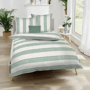 Постельное белье Dream Sleep Mako-Satin College 135x200 см + 80x80 см Jade Traumschlaf
