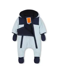 Детский комбинезон с длинными рукавами Timberland, небесно-голубой