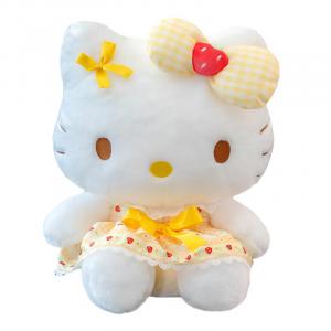 Sanrio Hello Kitty Плюшевая Кукла 20см/30см/40см LFashion Life, hello kitty strawberry dress-желтый