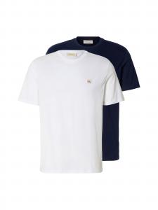 Calvin Klein Jeans Футболка в темно-синем и белом цветах