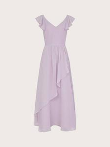 Детское платье миди Indi с оборками на рукавах Monsoon, Lilac