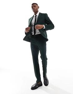 Узкие свадебные брюки ASOS DESIGN зеленого цвета