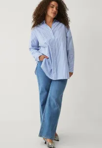 Блузка на пуговицах Ellos Plus Collection, Blau Weiß Gestreift