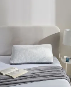 Регулируемая охлаждающая подушка из смеси пены с эффектом памяти, классическая, размер Queen Nestl, белый