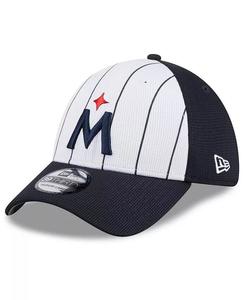 Мужская белая кепка Minnesota Twins 2024 Batting Practice 39THIRTY Flex Hat New Era, синий