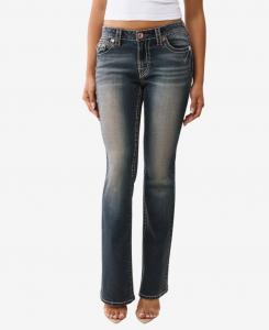 Женские джинсы Becca Bootcut Big Flap True Religion, Dark wash