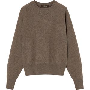 FW25 Кашемировый свитер женский Loro Piana, коричневый quartz mixed color