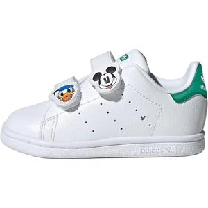 Adidas Originals Stan Smith противоскользящие износостойкие низкие детские ботинки white green для малышей