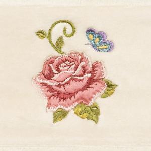 Linum Home Textiles Набор полотенец для рук с украшением Rebecca из турецкого хлопка, светло-серый