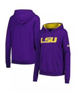 Женская фиолетовая толстовка с капюшоном LSU Tigers с большим логотипом Stadium Athletic