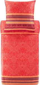 Комплект сатинового постельного белья Bassetti Mako MASER цвет R1 GERANIA RED размер 155x220+80x80