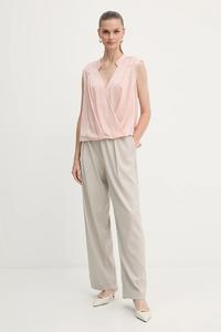 Шелковая блузка Boss, оранжевый