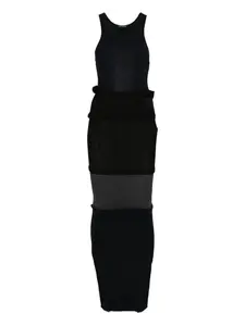 Платье макси без рукавов BALENCIAGA, синий