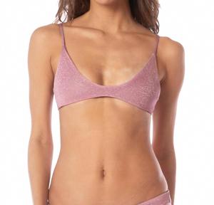 Женский топ бикини Creta в блестящем розовом цвете MAAJI