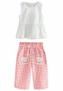 Блуза REGULAR FIT BLOUSE AND TROUSERS CO-ORD SET . Next, белый