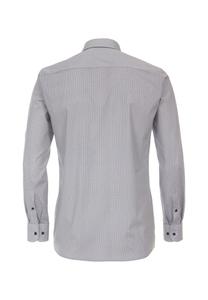 Мужская деловая рубашка с принтом современного кроя CASAMODA, коричневый