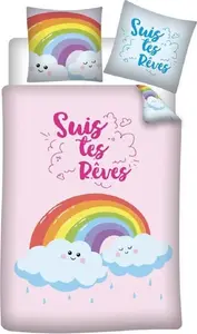 Двустороннее постельное белье Arc-en-Ciel - Suis tes Rêves - 140 см x 200 см Aymax
