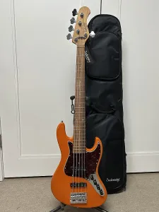 Бас-гитара Sadowsky MetroExpress Vintage J/J 5 струн с грифом Morado - Candy Apple Orange