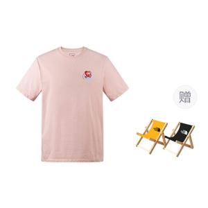 Футболка с сердцем унисекс The North Face, розовый