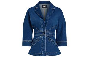 Джинсовая куртка KARL LAGERFELD SS23 женская синяя KARL LAGERFELD / Karl Lagerfeld Jeans