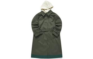 Пальто женское темно-зеленое Fila