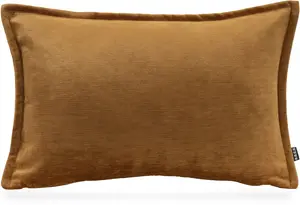 Х.ОК.К. Декоративная подушка "Bonanza" слегка мерцающая, включая наполнитель, съемный чехол на молнии H.O.C.K. 60х40 см, цвет goldfarben + unifarben