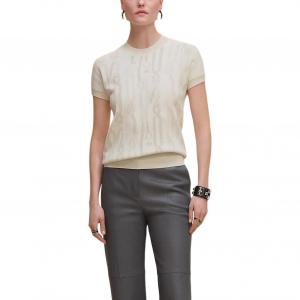 HERMES Вязаный свитер FW25 женский натуральный белый
