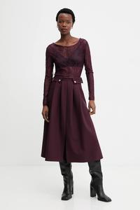 Юбка Answear.LAB, бордовый