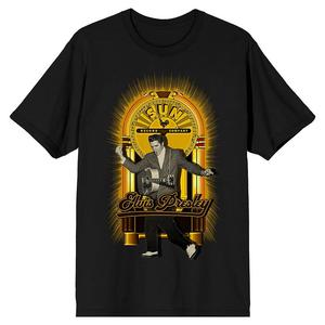 Мужская футболка Sun Records с рисунком Элвиса Пресли Licensed Character, черный