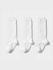Высокие носки/3 пары Uniqlo, белый