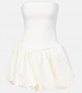Полли мини-платье из смеси льна и вискозы Simkhai, белый
