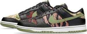 Мужские кроссовки Nike Dunk Low Mystic Red, Black/Multi-Olive