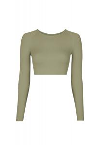 Футболка SNOCKS Geripptes Sport langarm Damen 1 Stück, цвет Pastellgrün