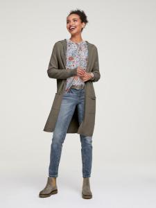 Длинный кардиган оливкового цвета Heine