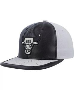 Мужская черная, серая бейсболка Chicago Bulls Day One Snapback Mitchell & Ness