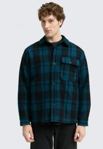 Куртка TOM TAILOR DENIM OPTIK, Deep Pond Green Dark Check/Dark Blue