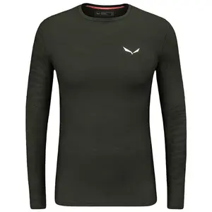 Базовый слой Salewa Cristallo Warm Alpine Merino Responsive long sleeve, зеленый