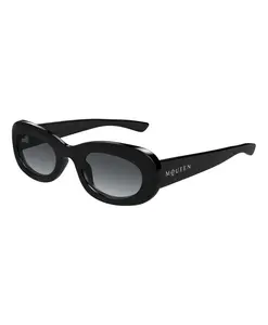 Овальные солнцезащитные очки Alexander Mcqueen, черный