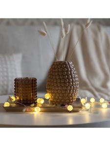 Konstsmide Гирлянда из светодиодных лампочек, шар с листьями и ягодами, 20 теплых белых светодиодов серебристого цвета