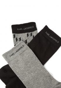 Носки MONOGRAM 3 PACK KARL LAGERFELD, черный