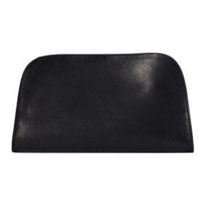 The Row Женская сумка-клатч из телячьей кожи, черная