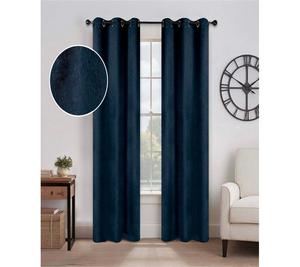 Комплект из 2 плотных штор Senna Textured Blackout, 42" x 96" Superior, Navy blue