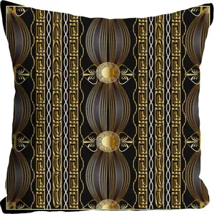 Декоративная подушка Орнамент, наволочка без наполнителя, 1 штука Queence, Bunt + bedruckt