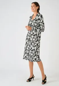 Платье-Джерси в повседневном стиле Damart, Black Floral