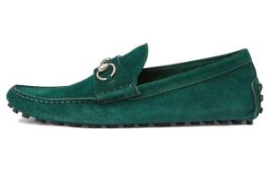 GUCCI Лоферы Driver 'Horsebit Green'