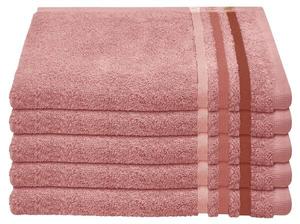 Набор полотенец Schiess шт Skyline Color 5-teilig, 30x1x50 см, старый розовый